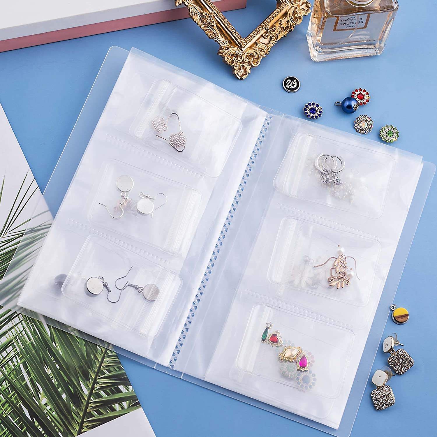 Anti-Oxidation Jewelry Album with Zip Lock Bag (Transparent) । CN-62